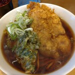 一〇そば - ワラジ？のようなとり天