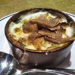 シャテーニュ - 鱈の白子と菜の花のグラタン