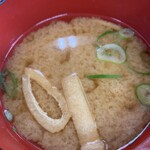 餃子の王将 - 定食のお味噌汁