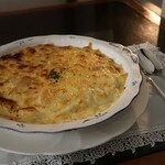 コーヒーパーラー ヒルトップ - 小海老のロングマカロニグラタン