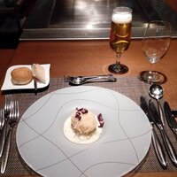 鉄板フレンチ キャトル・セゾン MORI - ホタテのカダイフ揚げ