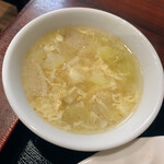 中国料理 峨嵋山 - 大根、白菜、冬瓜のスープ　おかわりしました