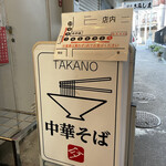 中華そば 髙野 - 看板