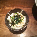 町田汁場 しおらーめん進化 - 鶏マヨ飯(121219)