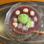 延 - 冷たいおしるこ抹茶アイス入り