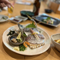 割烹 川田 - 鯵の造り