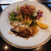 博多みやちく - アワビ(肝のソース)