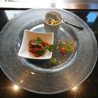 博多みやちく - 茶碗蒸し、牛の赤ワイン煮