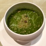 中華食堂 チャイデモ - ほうれん草のビーフン・スープ