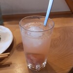 食堂カウ - 自家製ジュース　いちじくのソーダ割り