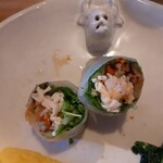 食堂カウ - 生春巻　お皿にカウ(牛)