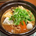 Taiga Kare - 骨なしチキン野菜カレー(中辛2.5)裏虎スープ