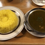 シンドール - ほうれん草チキンカレーwサフランライス