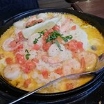 TGIフライデーズ - エビとツンデレチーズを食べるライス料理
