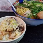 塩そば専門店 桑ばら - 九条ネギの中華そば＋チャーマヨ丼