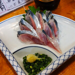 Izakaya Suehiro - 秋刀魚刺し380円(税別)