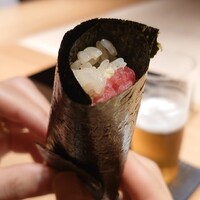 恵比寿 鮨 ふじまさ - マグロの手巻き