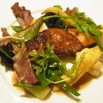 レストラン・セン - フォアグラのポワレと温野菜のサラダ