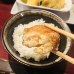 魚酔庭 - 海老しんじょの揚げ物　これ優勝！