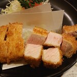 とんかつあさくら - 特上ロース断面アップ