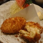 とんかつあさくら - カニコロ断面アップ