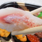 札幌市場めし　まるさん亭 - おかかせ寿司　１人前２１００円　２人前の目抜き　【　２０１２年１２月　】