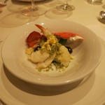 トラットリア・アルベロ - 3皿目の前菜　オマール海老と地場野菜のヴァポーレ　カッポンマーグロ　アルベロ風