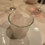 トラットリア・アルベロ - 口直し　ミントと檸檬のグラニテ