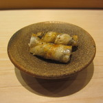 すし匠 - さよりの皮を焼いたもの