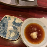 寿し処 春道 - 天ぷらは山椒塩と天つゆ