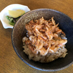 志庵 - 桜エビかきあげミニ丼