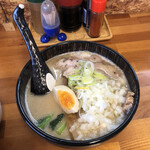 麺屋 晃心 - 濃厚鶏そば＋チャーシュー＋ザク玉