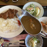 茶話 - 料理写真:カツカレー定食 900円