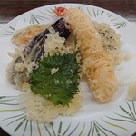 金華山黄金山神社 食堂 - 天ぷら定食(2022.01)