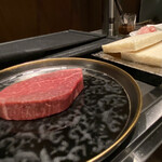 北海道焼肉 北うし - 知床和牛フィレ　ステーキサンド