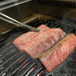 北海道焼肉 北うし - 知床和牛サガリ厚切り