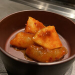 北海道焼肉 北うし - 牡丹海老と洋梨のキムチ