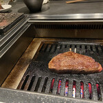 北海道焼肉 北うし - 知床和牛フィレ　ステーキサンド