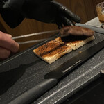 北海道焼肉 北うし - 知床和牛フィレ　ステーキサンド