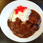 マウンテン - 〖ハンバーグカレーライス〗900えん

小さめのハンバーグと豚バラ肉が入っています

なつかしい味わいで一番好みでした‎٩(๑❛ᴗ❛๑)۶♬
