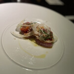 THE FUJIYA GOHONJIN - 鰤のカルパッチョ。