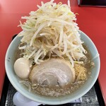 ラーメン もっけだの - ラーメン普通ニンニクヤサイマシマシ+味玉