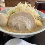 ラーメン もっけだの - ラーメン普通ニンニクヤサイマシ+味玉