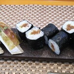 玄海鮨 - 追加  サバ×２  カンピョウ巻（サビ入り）