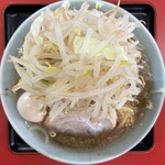 ラーメン もっけだの - ラーメン普通ニンニクヤサイマシマシ+味玉