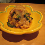 蕎麦 案山子 - ゴーヤと豚肉のおろしポン酢