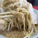 ラーメン もっけだの - ラーメン普通ニンニクヤサイマシマシ+味玉の麺