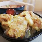 Tachiguisobatampopo - ミニ丼(から揚げ)¥250