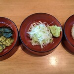 手打ちそば 梅蕎麦 - 薬味付き