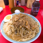 ラーメン 富士丸 - 富士丸ラーメン各種コール。写真が若干ピンボケ〜